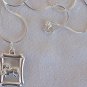 Capricorn -B zodiac silver pendant