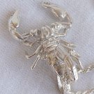 Scorpion silver pendant B