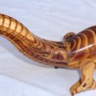 Handmade wooden dinosaur