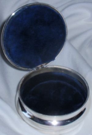 Beautiful silver jewelry box