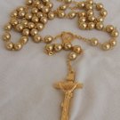 Golden beads rosary