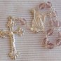 Purple glass beads mini Rosary