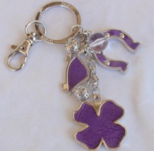 Key holder charms purple Carpisa
