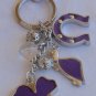 Key holder charms purple Carpisa