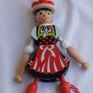 Jumping baker doll