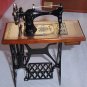 Wood and metal sewing machine miniature