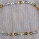 Colorful silver bracelet