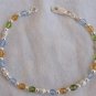 Colorful silver bracelet