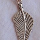 Silver leaf pendant