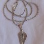 Silver leaf pendant