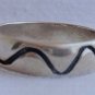 Lines silver ring