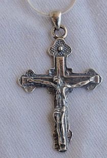 Catholic silver cross