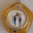 Mini orange Rosary box OB
