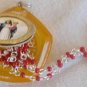 Mini orange Rosary box OB
