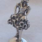 Flamenco bailarina silver miniature