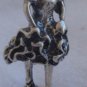 Flamenco bailarina silver miniature