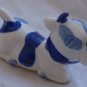 The happy cow porcelain miniature