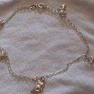 Silver rabbits anklet