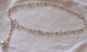 Capri silver anklet A