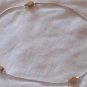 Silver anklet with wood