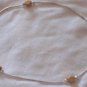 Silver anklet with wood
