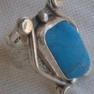 Turquoise silver ring MR 80
