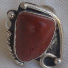Natural blood stone ring MT806