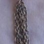 Silver orange necklace