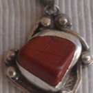 Blood stone silver pendant MT 14