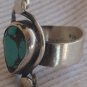 Natural Eilat stone silver ring
