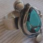 Natural Eilat stone silver ring