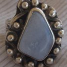 Light blue hand made ring MT16
