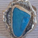 Turquise silver hand made ring MT19