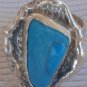 Turquise silver hand made ring MT19