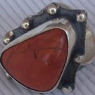 Blood stone hand made ring MT21