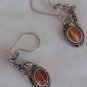 Brown cat eye  mini dangling  earrings