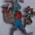 Metal miniature Bunny children figure