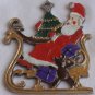 Santa Claus on a slide miniature