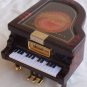 Playing piano wood miniature