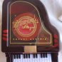 Playing piano wood miniature