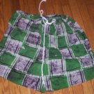 Green Batik African Shorts