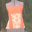 Orange Butterflies Apron Top
