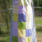 Grey Flowers Patchwork Skirt