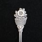Banff Alberta Wild Rose souvenir spoon or scoop nickle silver old 1018vf