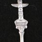 Totem pole Hope, BC Canada souvenir spoon vintage 1054vf