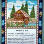 Strudel di mele recipe cotton tea towel chalet unused vintage 1098vf