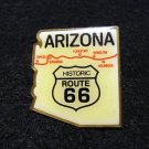 Arizona Historic Route 66 stud back plastic pin vintage 1105vf