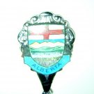 Vegreville Alberta souvenir spoon rhodium plated 1109vf