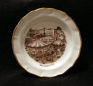 Nottingham Goose Fair tiny souvenir plate pin dish limited edition 1127vf
