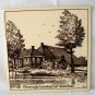 Groningse Boerderij met Dwarshuis souvenir ceramic tile or trivit vintage 1150vf